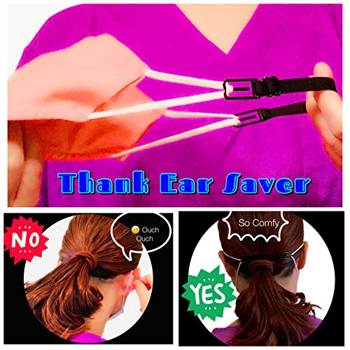 10-PCS-Mask-Extender-Mask-Strap-Ear-Saver-Hook-for-Masks-with-Adjustable-Mask-Clips-with-High-Elastic-Fabric-Works-for-Adults-Kids-0-0
