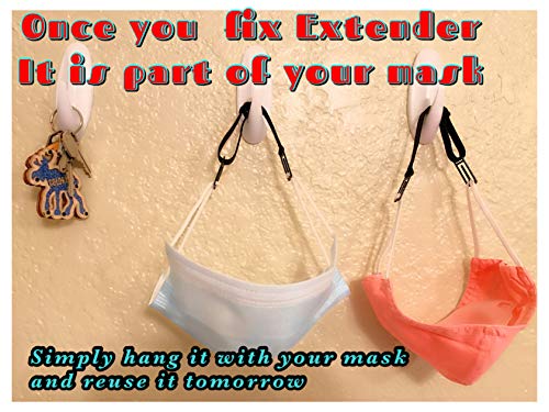 10-PCS-Mask-Extender-Mask-Strap-Ear-Saver-Hook-for-Masks-with-Adjustable-Mask-Clips-with-High-Elastic-Fabric-Works-for-Adults-Kids-0-5