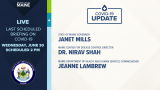 Gov.Janet Mills to join Shah for last Maine CDC COVID-19 briefing