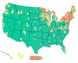 The U.S. is in a sixth COVID wave—but it doesn’t look like it on a new CDC map
