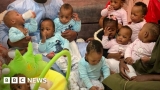 World-record nonuplets return home to Mali from Morocco – BBC