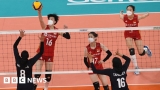 Chinese outcry after volleyballers wear N95 masks during match