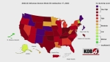 CDC map show flu cases in New Mexico remain ‘very high’
