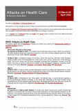 Attacks on Health Care Bi-Monthly News Brief: 23 March – 05 April 2022 – World
