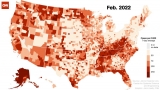 Watch Covid-19 cases explode and begin to fade across the United States