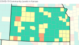 COVID Community Level increases for several Kansas counties