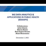 CDC’s Preventive Medicine Grand Rounds: Big Data Analytics & Applications in Public Health | Covid-19
