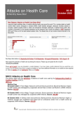 Attacks on Health Care Bi-Monthly News Brief: 05-18 October 2022 – World