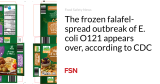 The frozen falafel-spread outbreak of E. coli O121 appears over, according to CDC