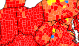 Most of Ohio seeing “high” levels of COVID-19 community transmission