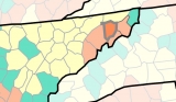 CDC: COVID spread is high in these 4 Northeast Tennessee counties | WJHL