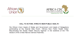Africa’s New Public Health – Africa CDC
