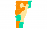 Half of Vermont has ‘high’ Covid-19 levels, CDC says￼