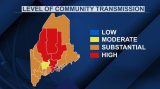 Five Maine counties deemed ‘high’ risk for COVID transmission, CDC says