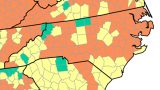 CDC map shows nearly all of Eastern Carolina remains high-risk for COVID-19