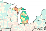 CDC urges masking in 18 Michigan counties this week