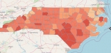 CDC maps show COVID-19 situation in NC worsening by the day