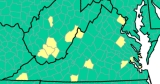 16 Virginia localities rank as medium, updated CDC map shows