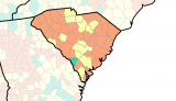 CDC COVID-19 map shows most South Carolinians should mask up