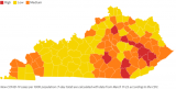 Ten counties remain in “high” category in latest CDC COVID-19 data map