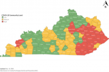 CDC: Kentucky counties in “High” COVID-19 category down 50% over past week