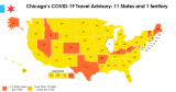 Chicago Travel Advisory changes to align with CDC guidelines, 7 more states off the list