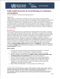 WHO releases a public health taxonomy for social listening on monkeypox conversations