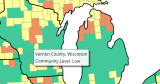 Most of SE Michigan back to low level of COVID-19 community transmission