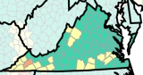 Majority of Virginia is low; 29 localities rank medium
